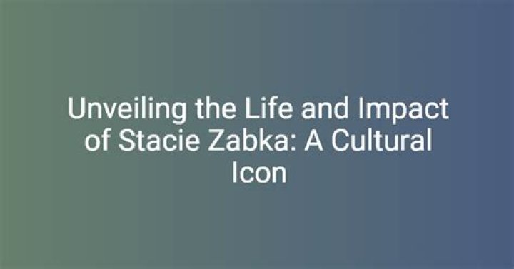 Unveiling Stacie Zabka: The Heart Behind 