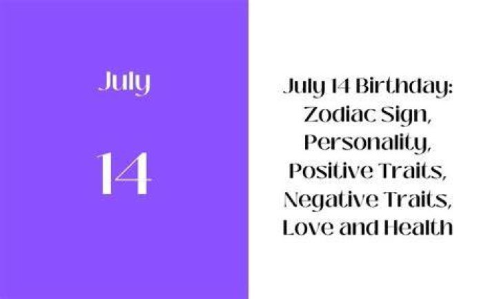 Unveiling The Mystique Of July 14 Birthday Personality