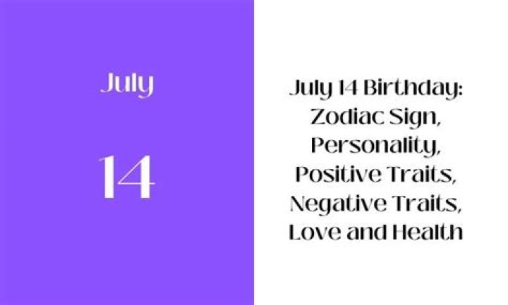 Unveiling The Mystique Of July 14th Birthday Personality