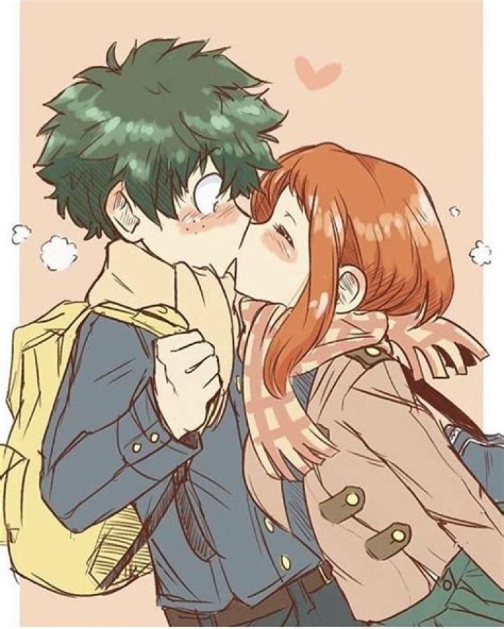 Uraka X Deku Kiss