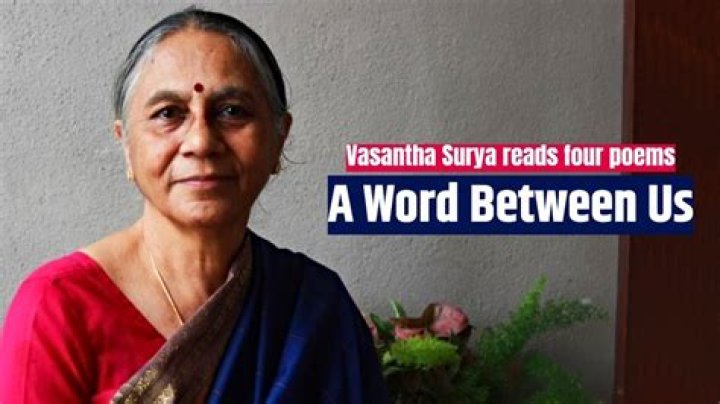 Vasantha Surya reads her poems Indian Cultural Forum