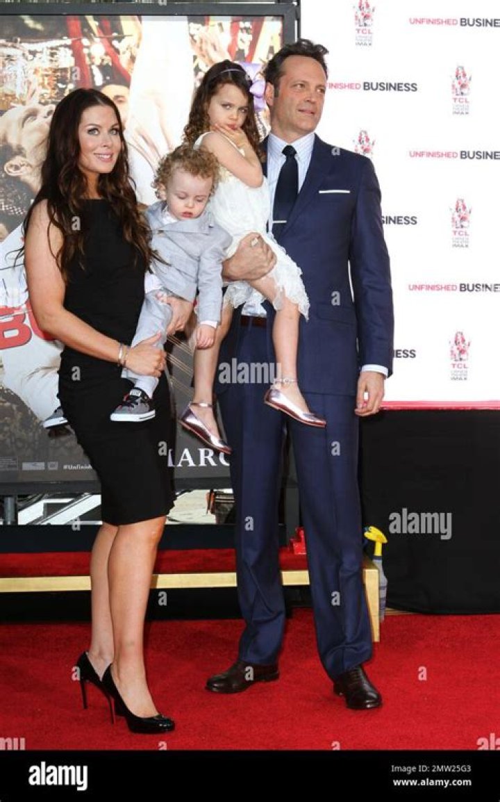 Vince Vaugh, wife Kyla Weber, daughter Locklyn Vaughn and son Vernon