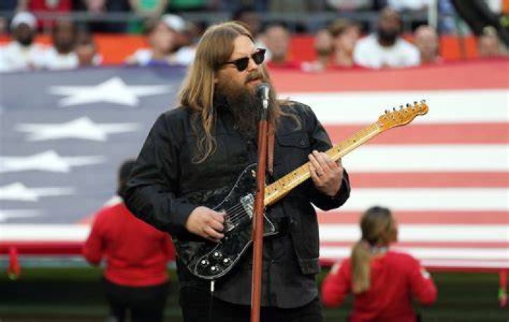 Watch Chris Stapleton perform US national anthem at Super Bowl