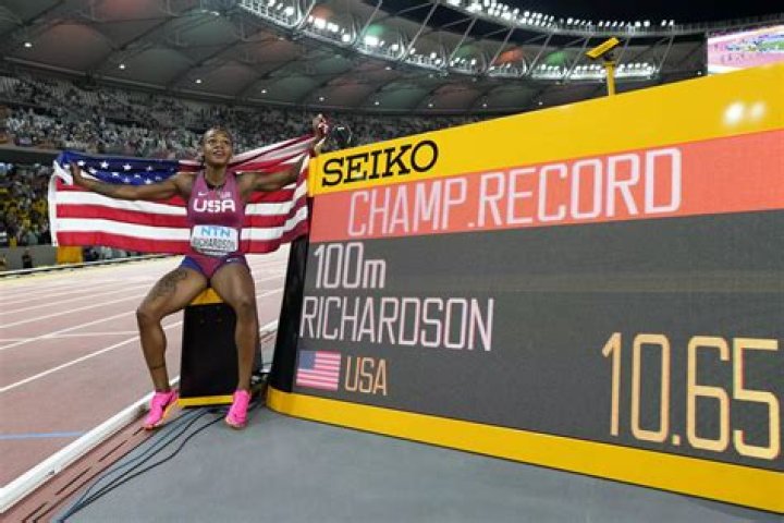 WATCH Sha&rsquo;Carri Richardson wins 100 meter world title