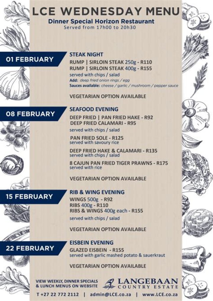 Wednesday Dinner Specials menu El Paso Mexican Restaurants Mexican