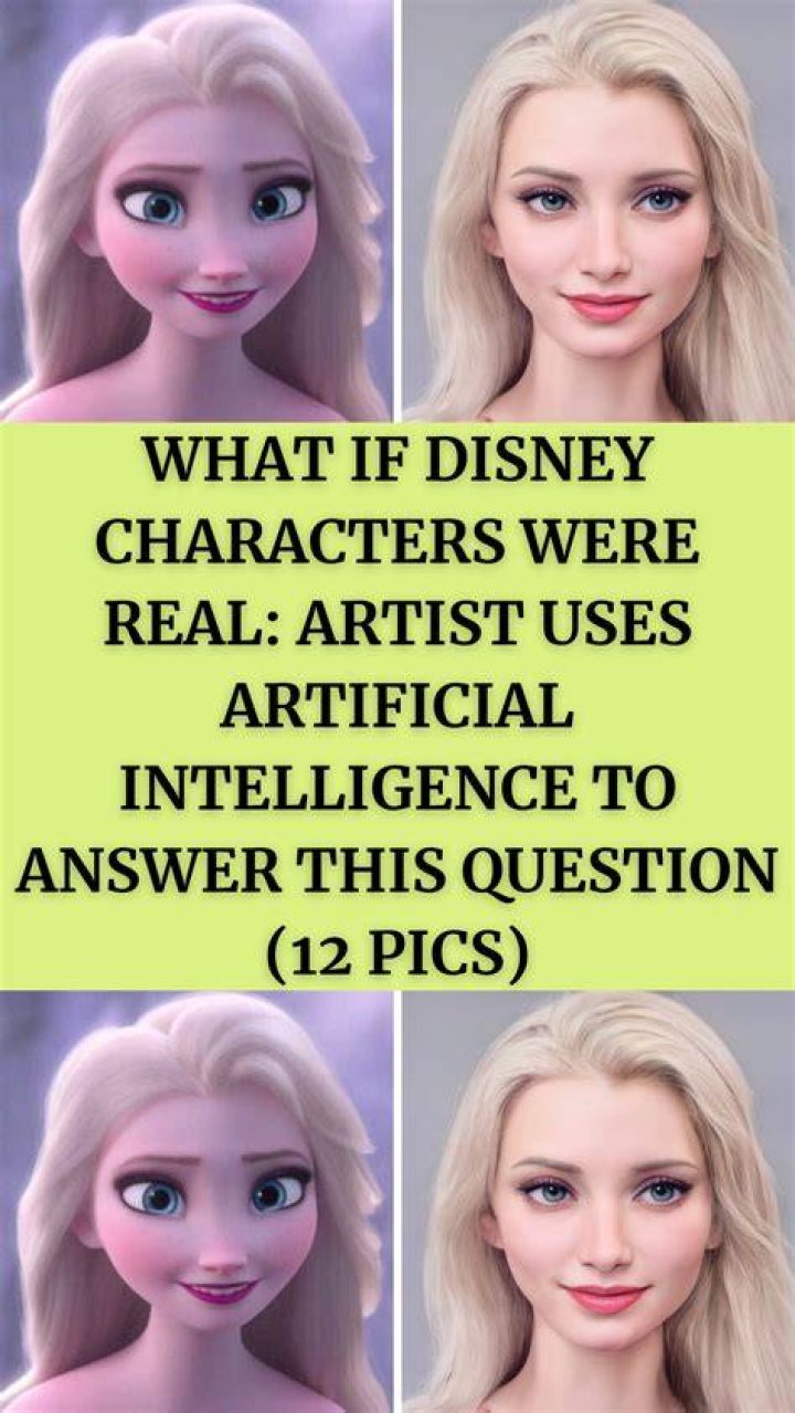 What If Disney Characters Were Real Artist Uses Artificial