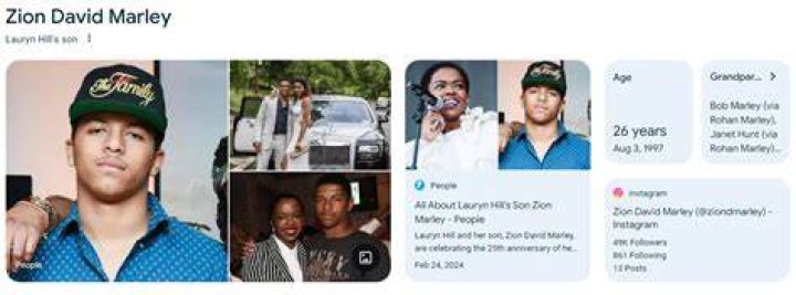 Zion David Marley meet the son of Lauryn Hill and Rohan Marley Legit.ng