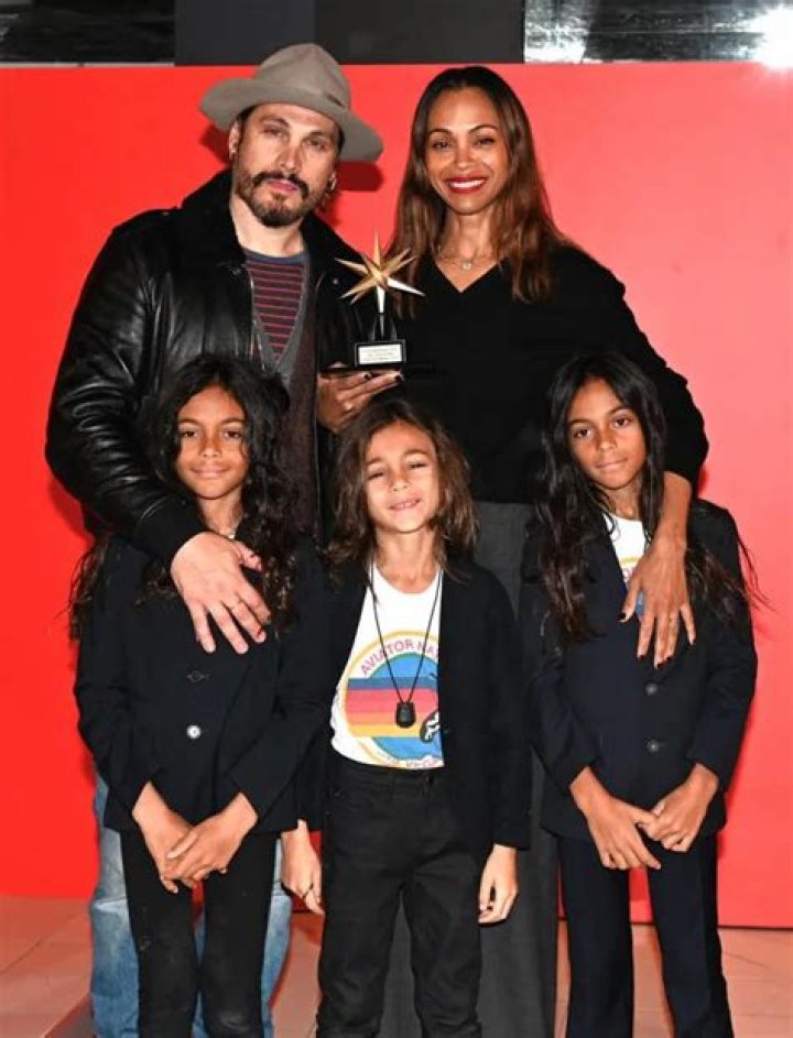 Zoe Saldana Steps Out With Her RarelyPhotographed Twins, Cy and Bowie
